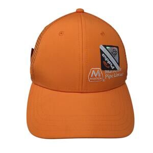 Marathon Pipe Line Trucker Hat Orange One Size Adjustable Mesh Back Pukka